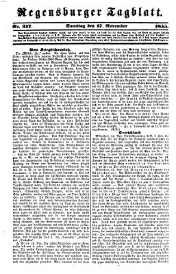 Regensburger Tagblatt Samstag 17. November 1855