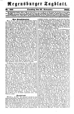 Regensburger Tagblatt Dienstag 27. November 1855