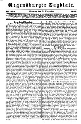 Regensburger Tagblatt Montag 3. Dezember 1855