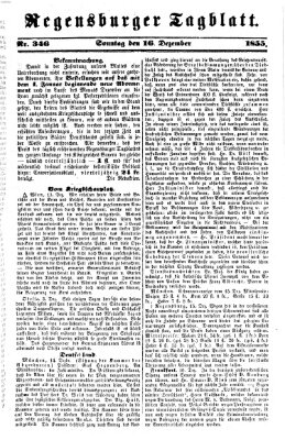 Regensburger Tagblatt Sonntag 16. Dezember 1855