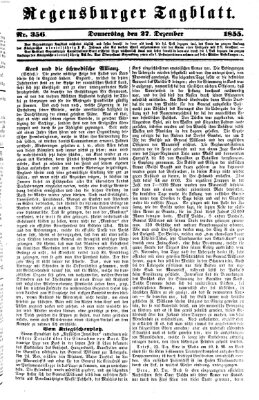 Regensburger Tagblatt Donnerstag 27. Dezember 1855