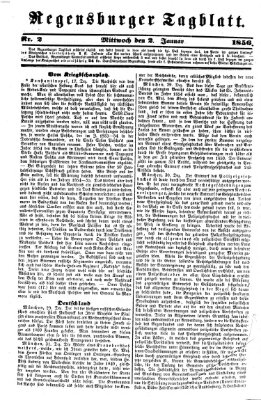 Regensburger Tagblatt Mittwoch 2. Januar 1856