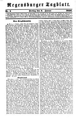 Regensburger Tagblatt Freitag 4. Januar 1856