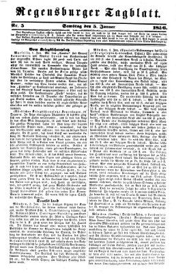 Regensburger Tagblatt Samstag 5. Januar 1856