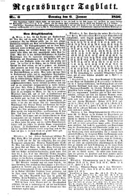 Regensburger Tagblatt Sonntag 6. Januar 1856