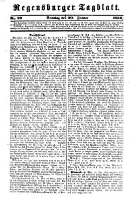 Regensburger Tagblatt Sonntag 20. Januar 1856