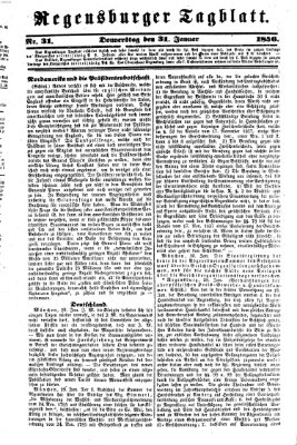 Regensburger Tagblatt Donnerstag 31. Januar 1856