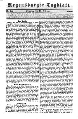 Regensburger Tagblatt Sonntag 24. Februar 1856