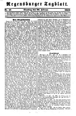 Regensburger Tagblatt Dienstag 26. Februar 1856