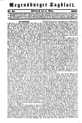 Regensburger Tagblatt Mittwoch 5. März 1856