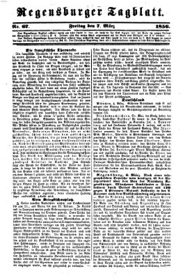 Regensburger Tagblatt Freitag 7. März 1856