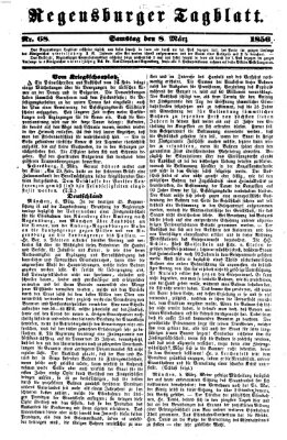 Regensburger Tagblatt Samstag 8. März 1856