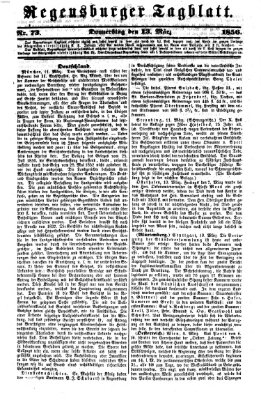 Regensburger Tagblatt Donnerstag 13. März 1856