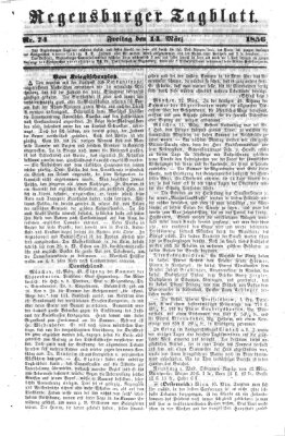 Regensburger Tagblatt Freitag 14. März 1856