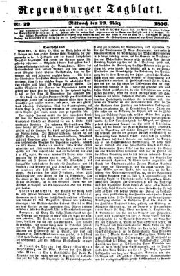 Regensburger Tagblatt Mittwoch 19. März 1856