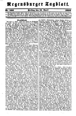 Regensburger Tagblatt Freitag 11. April 1856