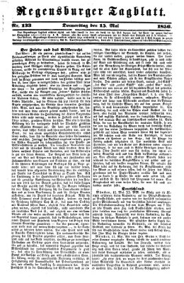 Regensburger Tagblatt Donnerstag 15. Mai 1856