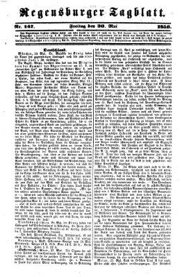 Regensburger Tagblatt Freitag 30. Mai 1856