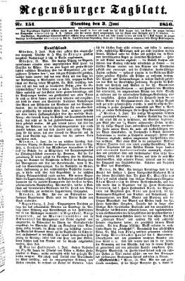 Regensburger Tagblatt Dienstag 3. Juni 1856