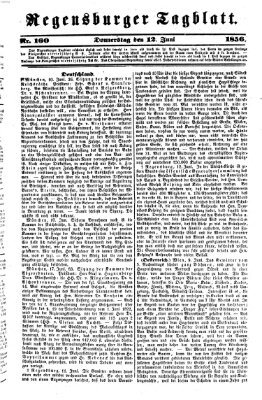 Regensburger Tagblatt Donnerstag 12. Juni 1856