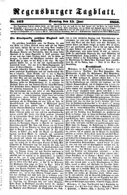 Regensburger Tagblatt Sonntag 15. Juni 1856