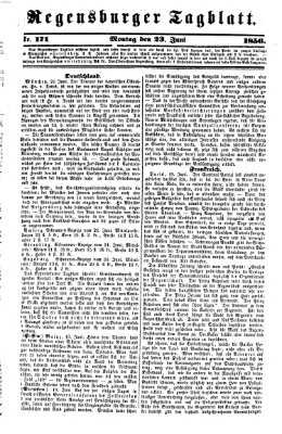 Regensburger Tagblatt Montag 23. Juni 1856