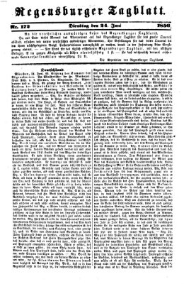 Regensburger Tagblatt Dienstag 24. Juni 1856