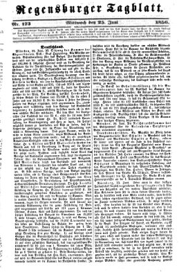 Regensburger Tagblatt Mittwoch 25. Juni 1856