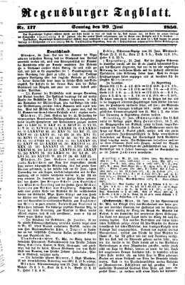 Regensburger Tagblatt Sonntag 29. Juni 1856