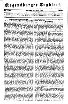 Regensburger Tagblatt Freitag 18. Juli 1856