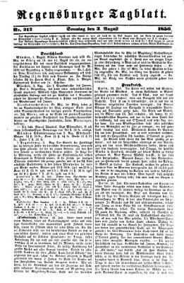 Regensburger Tagblatt Sonntag 3. August 1856