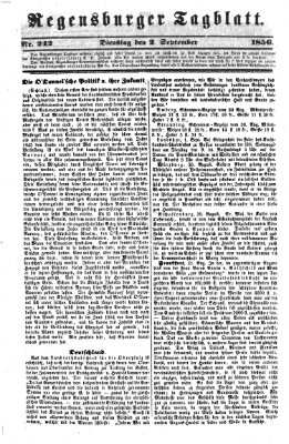 Regensburger Tagblatt Dienstag 2. September 1856