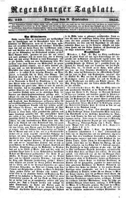 Regensburger Tagblatt Dienstag 9. September 1856