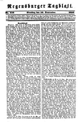 Regensburger Tagblatt Dienstag 16. September 1856