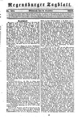 Regensburger Tagblatt Mittwoch 8. Oktober 1856