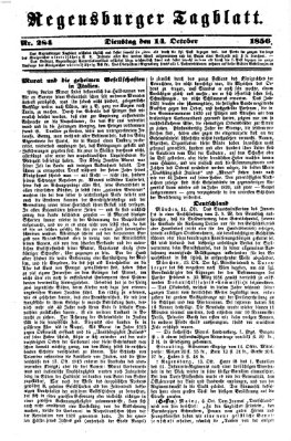 Regensburger Tagblatt Dienstag 14. Oktober 1856