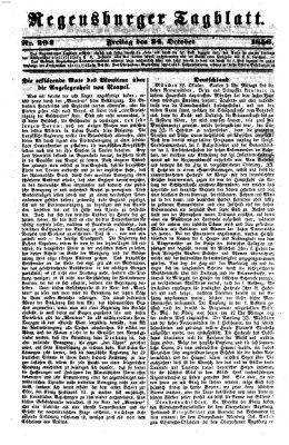 Regensburger Tagblatt Freitag 24. Oktober 1856