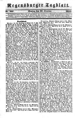 Regensburger Tagblatt Montag 27. Oktober 1856