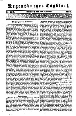 Regensburger Tagblatt Mittwoch 29. Oktober 1856