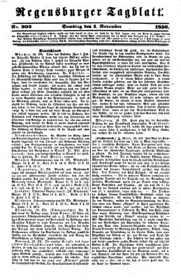 Regensburger Tagblatt Samstag 1. November 1856