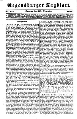 Regensburger Tagblatt Sonntag 30. November 1856