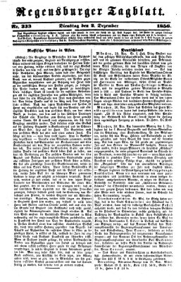 Regensburger Tagblatt Dienstag 2. Dezember 1856