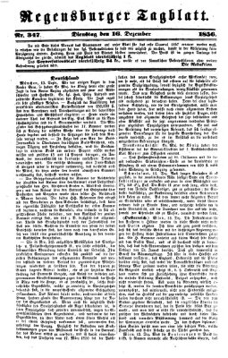 Regensburger Tagblatt Dienstag 16. Dezember 1856