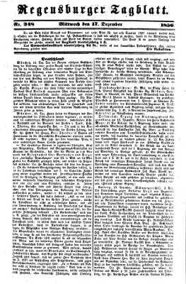 Regensburger Tagblatt Mittwoch 17. Dezember 1856