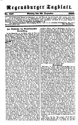 Regensburger Tagblatt Montag 29. Dezember 1856