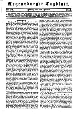 Regensburger Tagblatt Freitag 30. Januar 1857