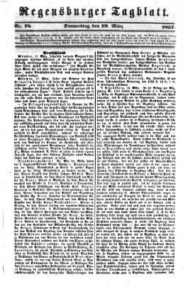 Regensburger Tagblatt Donnerstag 19. März 1857