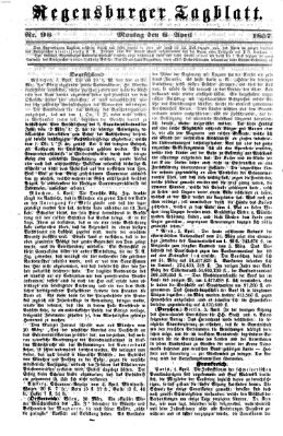 Regensburger Tagblatt Montag 6. April 1857