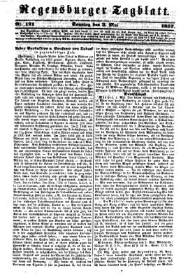 Regensburger Tagblatt Sonntag 3. Mai 1857