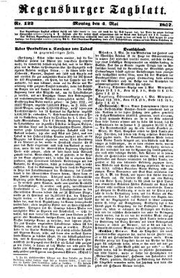 Regensburger Tagblatt Montag 4. Mai 1857